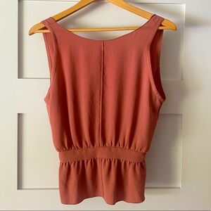 Wilfred Scoop back Peplum Top. XS